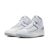 Air Jordan 2 Retro, WHITE/CEMENT GREY-SAIL-BLACK