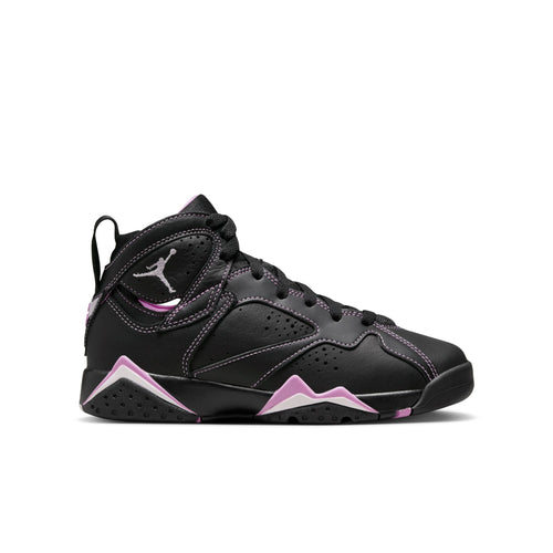 Air Jordan 7 Retro (GS), BLACK/BARELY GRAPE-RUSH FUCHSIA