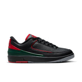 Air Jordan 2 Retro Low, BLACK/FIRE RED-FIR-CEMENT GREY