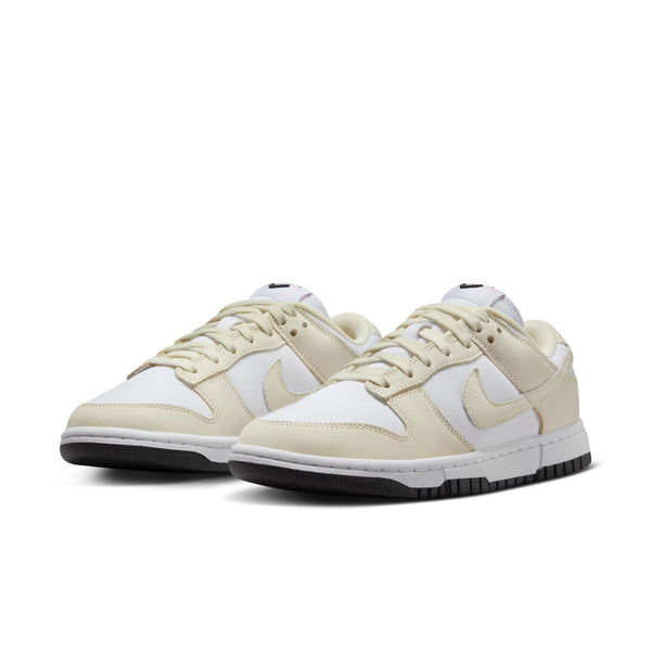 WMNS Nike Dunk Low LX NBHD, WHITE/COCONUT MILK-BLACK-SIREN RED