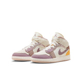 Air Jordan 1 Mid SE Craft (GS), SAIL/TAUPE HAZE-FOSSIL STONE