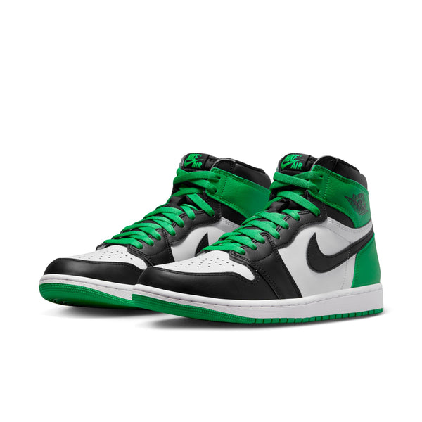 Air Jordan 1 Retro High OG , BLACK/LUCKY GREEN-WHITE