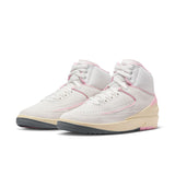 WMNS AIR JORDAN 2 RETRO, SUMMIT WHITE/GYM RED-MED SOFT PINK