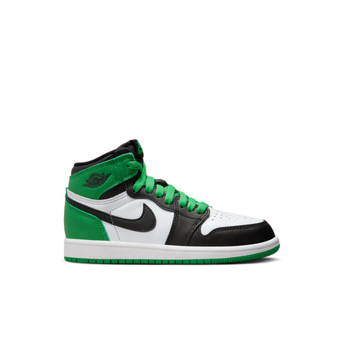 Jordan 1 Retro High OG (PS), BLACK/LUCKY GREEN-WHITE