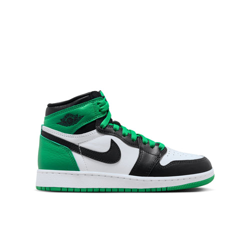 Air Jordan 1 High OG (GS), BLACK/LUCKY GREEN-WHITE