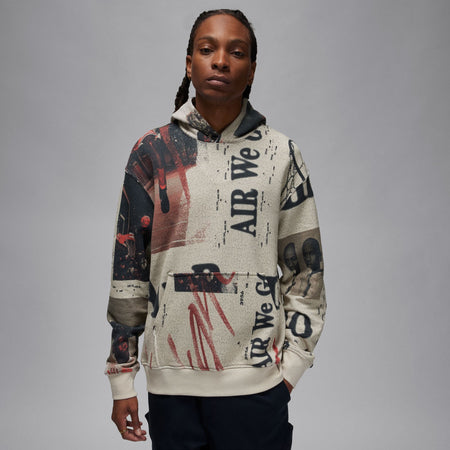 LANVIN EMBROIDERED CURD HOODIE, EBONY