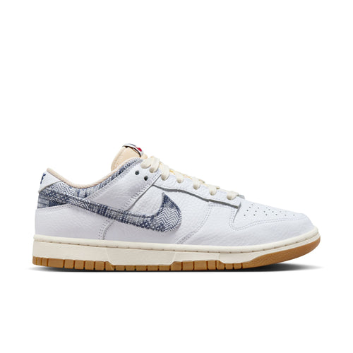 NIKE DUNK LOW, WHITE/MIDNIGHT NAVY-GYM RED-SAIL