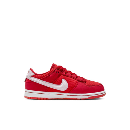 Nike Dunk Low (PS), FIRE RED/PINK FOAM -LT CRIMSON-WHITE