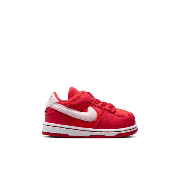 Nike Dunk Low (TD), FIRE RED/PINK FOAM -LT CRIMSON-WHITE