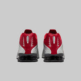 Nike Shox R4, Metallic Silver/team Crimson-black