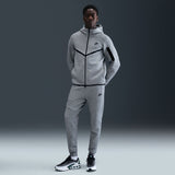 Nike Tech Men's Fleece Windrunner Full-Zip Jacket, Dk Grey Heather/black