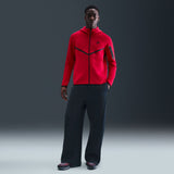 Nike Tech Men's Fleece Windrunner Full-Zip Jacket, Gym Red/black