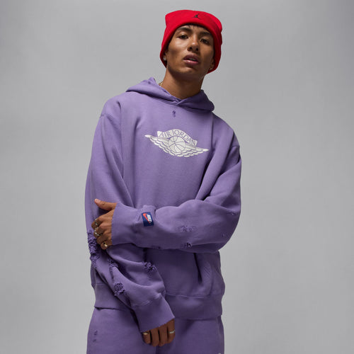 Jordan Rare Air Men's Fleece Pullover Hoodie, Purple Earth
