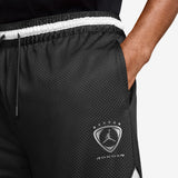 Jordan Brooklyn Men's Diamond Mesh Shorts, Black/metallic Silver