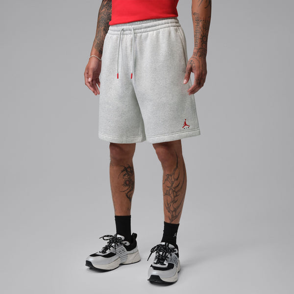 Jordan Brooklyn Men's 9" Shorts, NEUTRAL GREY/HTR/UNIVERSITY RED