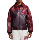 AVIREX TRACK TEAM JACKET, DARK CHERRY