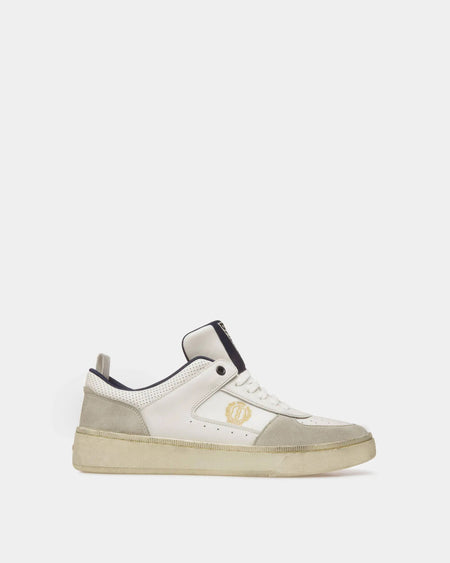 BALLY OUTLINE SNEAKER IN LEATHER, MULTICOLOR