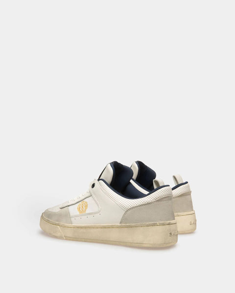 BALLY RIWEIRA LOW TOP SNEAKER, WHITE/MIDNIGHT