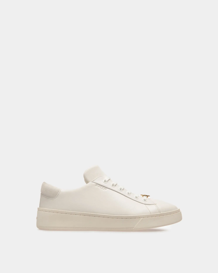 BALLY RAISE SNEAKER IN LEATHER, WHITE