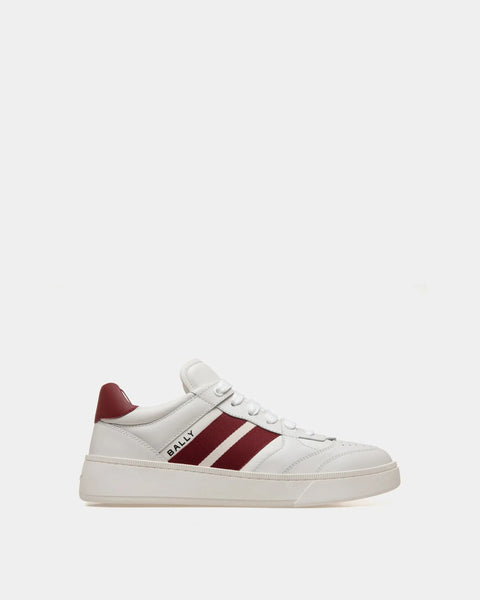 BALLY RAISE SNEAKER IN LEATHER, WHITE