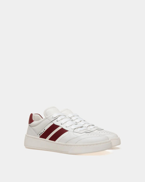 BALLY RAISE SNEAKER IN LEATHER, WHITE