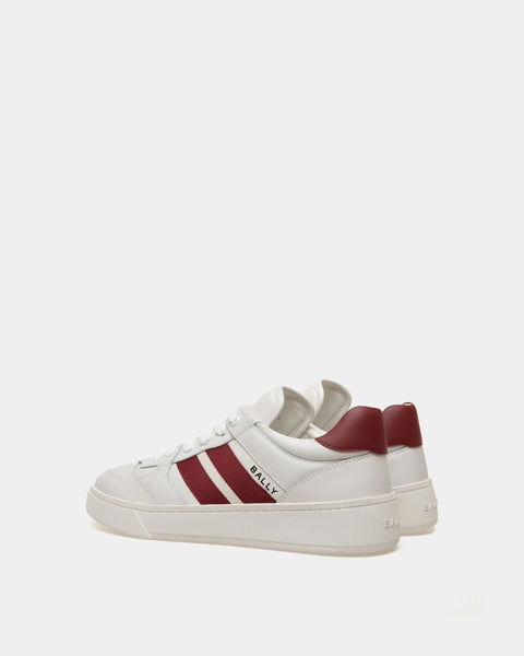 BALLY RAISE SNEAKER IN LEATHER, WHITE