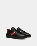 BALLY RAISE SNEAKER IN LEATHER, BLACK