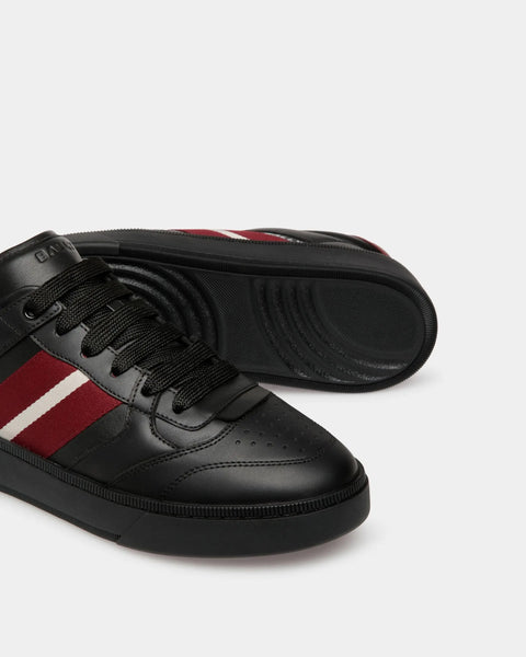 BALLY RAISE SNEAKER IN LEATHER, BLACK