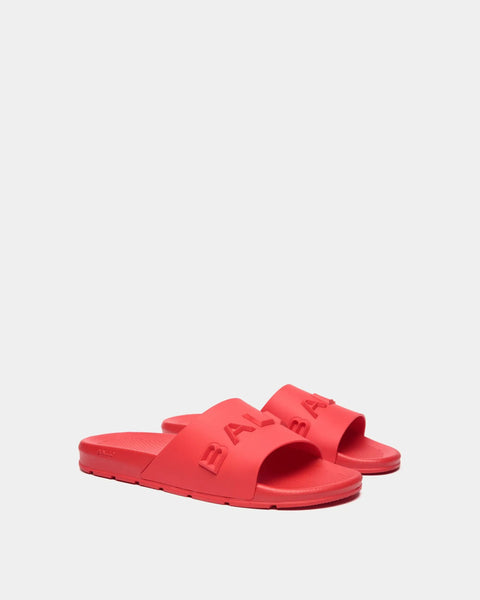 BALLY SEASIDE SANDAL IN RUBBER, RED