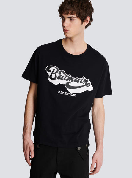 BALMAIN '70'S T-SHIRT, BLACK