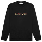 LANVIN CLASSIC CURB SWEAT SHIRT, BLACK