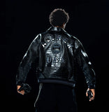 AVIREX LIMITED EDITION CROC ICON JACKET,BLACK