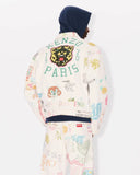 KENZO DRAWN VARSITY TRUCKER JACKET, MULTICOLOR