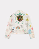 KENZO DRAWN VARSITY TRUCKER JACKET, MULTICOLOR