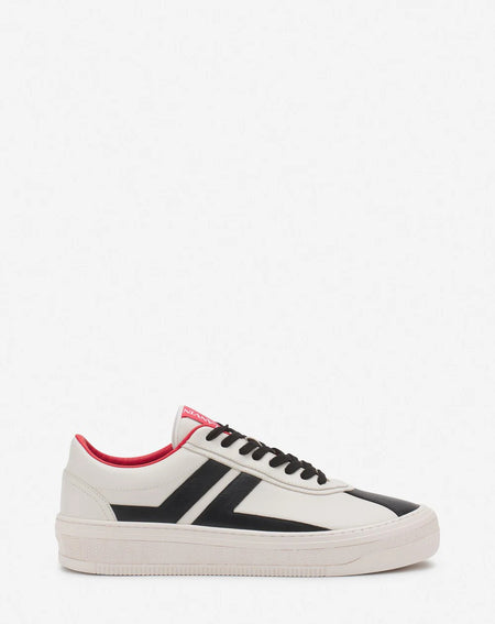 LANVIN CURB SNEAKERS, SILVER/BLACK