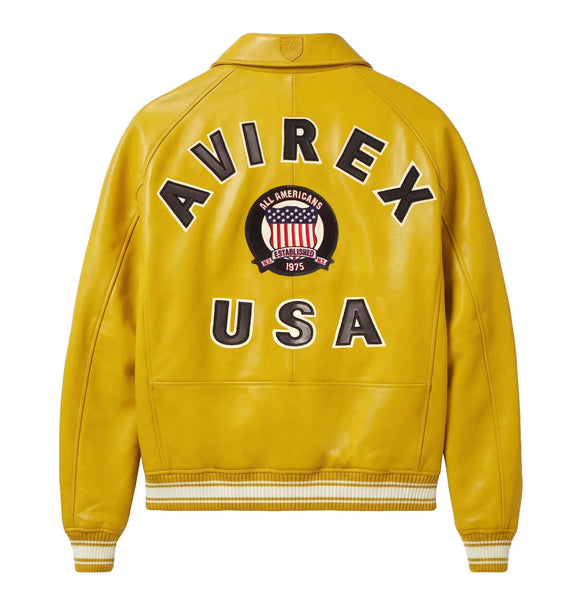 AVIREX ICON JACKET, MUSTARD