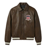 AVIREX ICON JACKET, VINTAGE BROWN