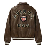 AVIREX ICON JACKET, VINTAGE BROWN