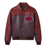 AVIREX TRACK TEAM JACKET, DARK CHERRY