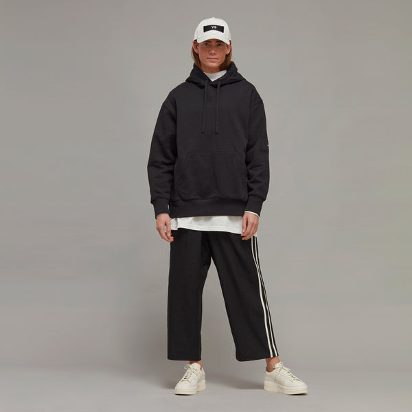 Y-3 ORGANIC COTTON TERRY HOODIE, BLACK