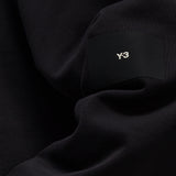 Y-3 ORGANIC COTTON TERRY HOODIE, BLACK