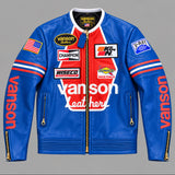 VANSON STAR JACKET, SURF/ORANGE