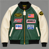VANSON TJP TEAM JACKET, GREEN/BONE