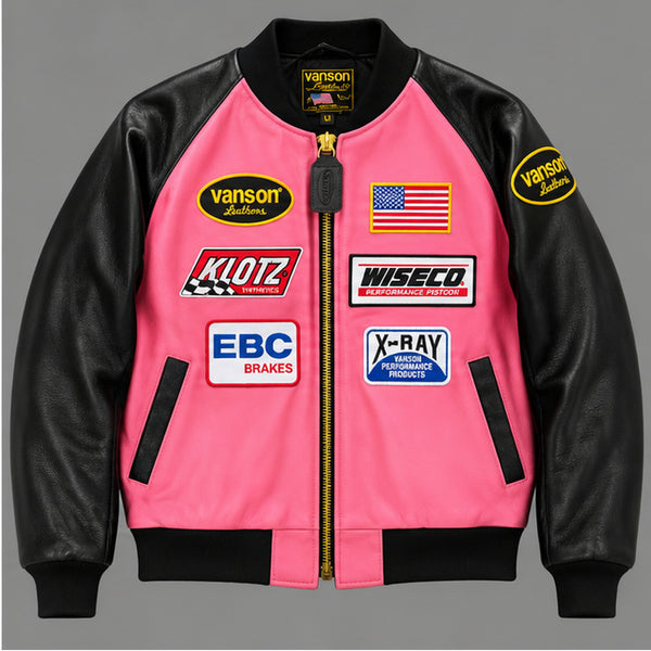 VANSON TJP TEAM JACKET, PINK/BLACK