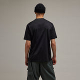 Y-3 GRAPHIC SHORT SLEEVE TEE, BLACK