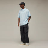 Y-3 SHORT SLEEVE POLO, ICE BLUE