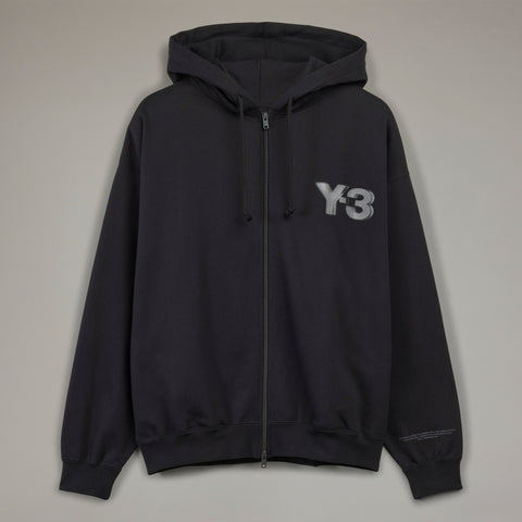 Y-3 LOGO ZIP HOODIE, BLACK – OZNICO