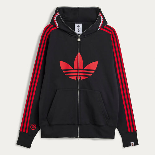 BAPE X ADIDAS SHARK FZ HOODIE, BLACK