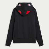 BAPE X ADIDAS SHARK FZ HOODIE, BLACK