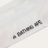 BAPE X ADIDAS SOCKS, WHITE/BLACK